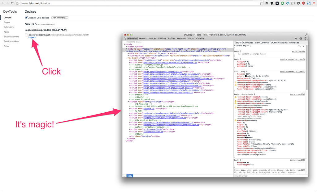 Chrome debugging. Debugging Chrome inspect. Inspect code. Chrome Debugger показать расположение всех элементов. Apache Cordova на фоне код.